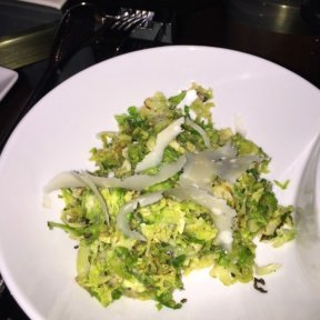 Gluten-free brussels sprouts Caesar rom HMF Palm Beach at The Breakers